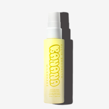 Banana Milkshake Hair and Body Fragrance Mist 50ml on white background.