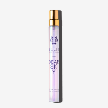 Dear Sky 10ml Eau De Parfum Travel Spray on white background.