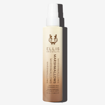 Marshmallows Hair and Body Fragrance Mist 100ml on white background.