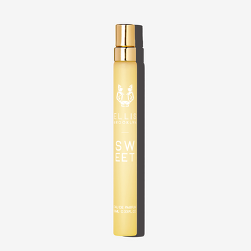 Sweet 10ml Eau De Parfum Travel Spray on white background.
