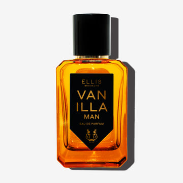 Vanilla Man 50ml Eau De Parfum on white background.