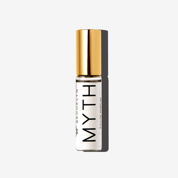 Myth 5ml Eau De Parfum Rollerball on white background.