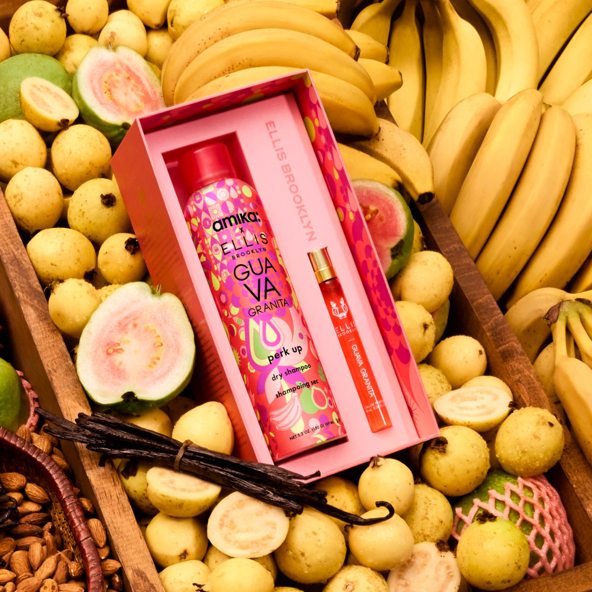 Amika x Ellis Brooklyn GUAVA GRANITA Perk Up Dry Shampoo & Fragrance S