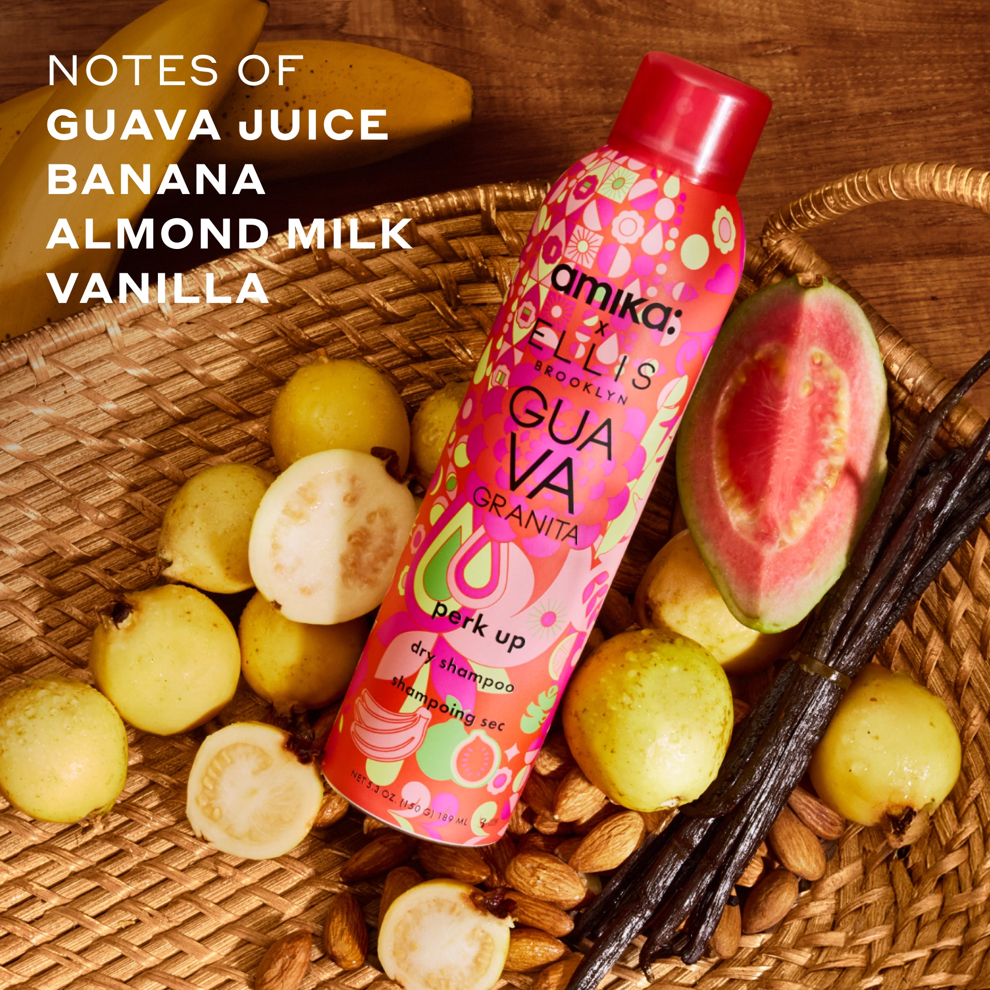 Amika x Ellis Brooklyn GUAVA GRANITA Perk Up Dry Shampoo & Fragrance S