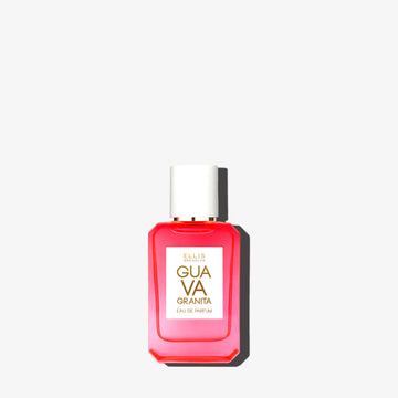 Granité de goyave 7,5 ml Eau de Parfum Mini Dabber sur fond blanc.