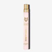 Eau de parfum VANILLA RICE, vaporisateur de voyage de 10 ml sur fond blanc