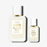 VANILLA SALT 50mL bottle next to a 7.5mL bottle of VANILLA SALT on a white background