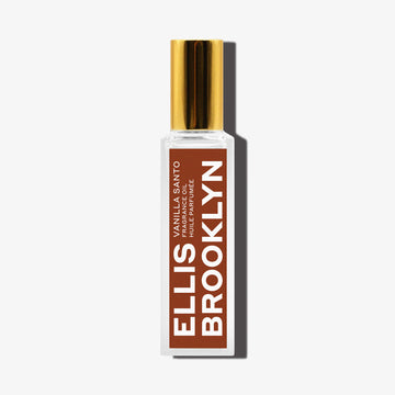 Huile parfumée Vanille Santo 15 ml sur fond blanc.