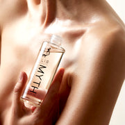 MYTH body oil with model