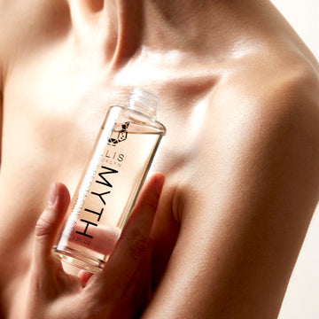 IMAGE 2: MYTH body oil with model