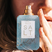 model holding SALT close up 